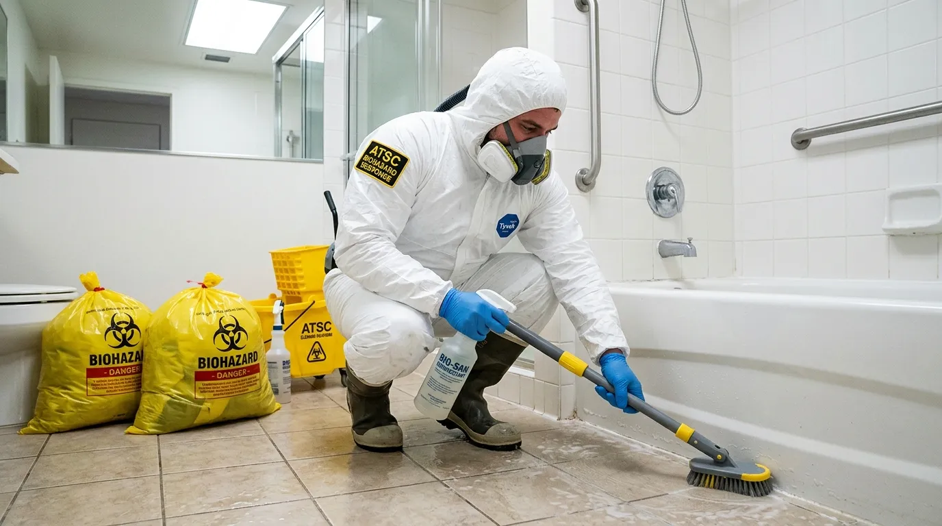 Decontamination equipment deployed for Blood Cleanup in Scotchtown